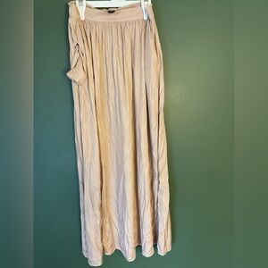 America Eagle Silky Blush Maxi Skirt
